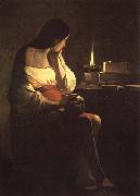 LA TOUR, Georges de The Magdalen with the Nightlighe oil painting